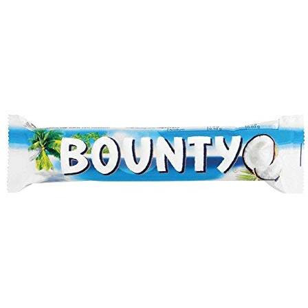 Bounty Chocolate Bars 57g -Pack of 5