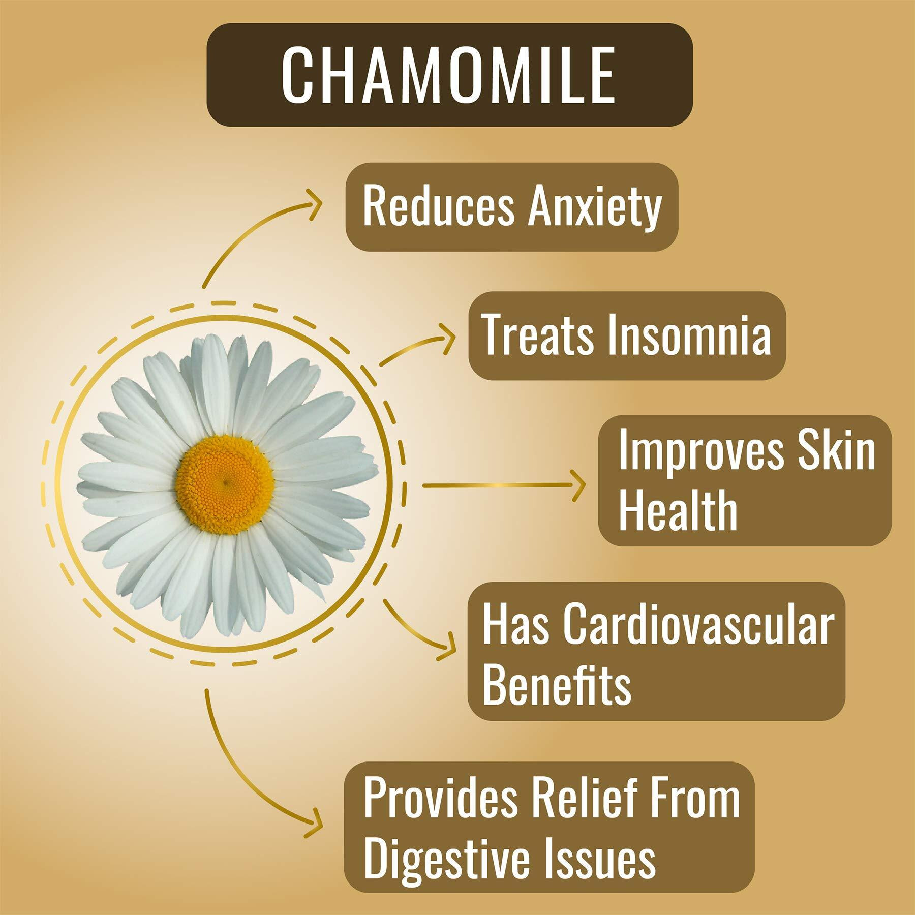 The Tea Heaven | Tea Gift - Organic Pure Chamomile Flowers- 50 Gram - Promotes Sleep And Reduces Anxiety