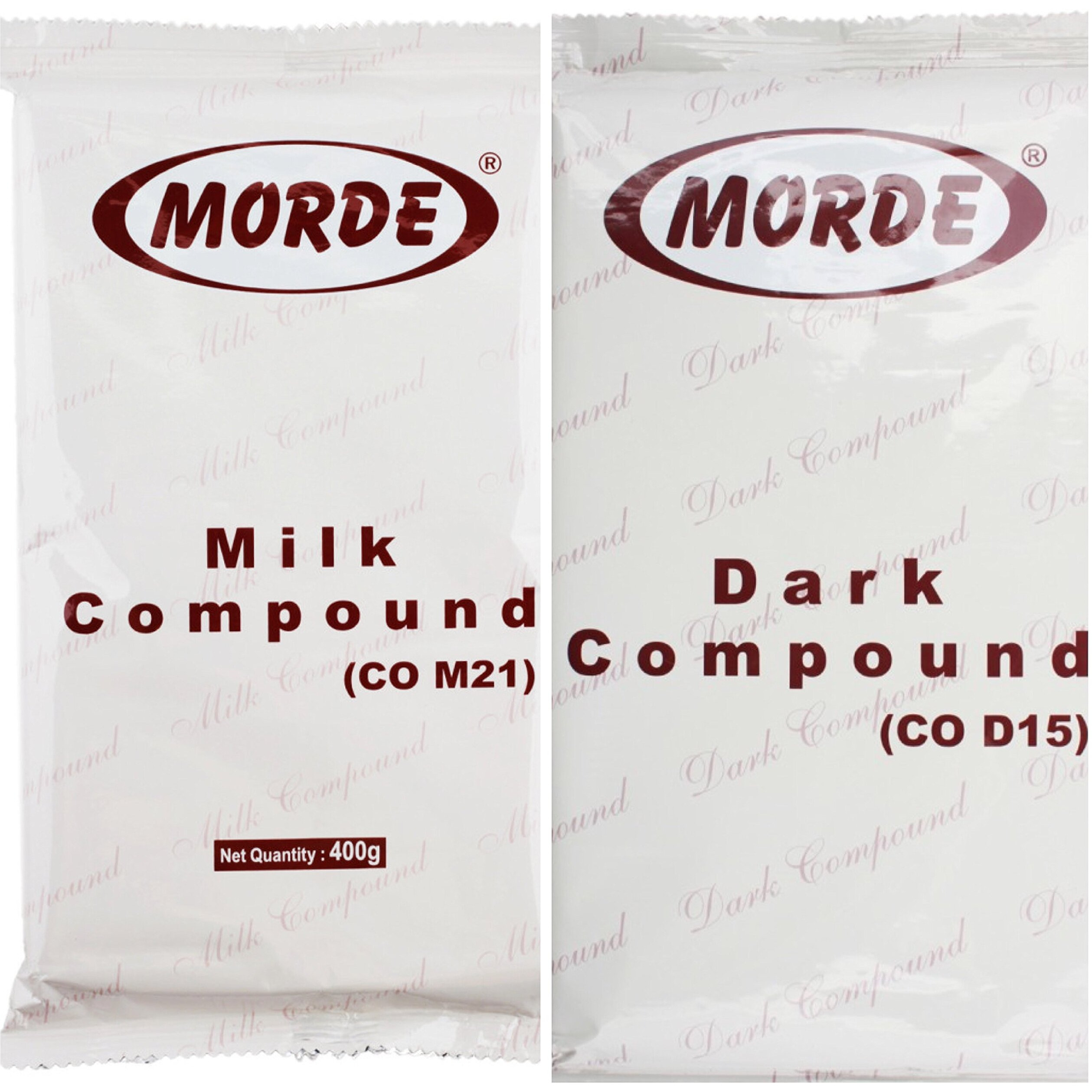MORDE Combo Of Milk & Dark Compound (400 G Each)