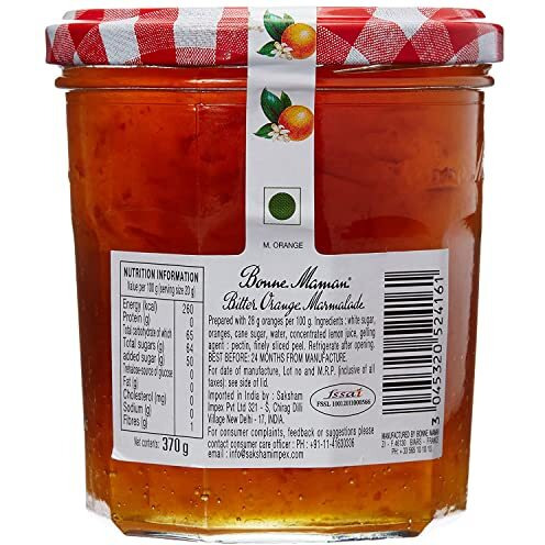 Bonne Maman Bitter Orange Preserve, Marmalade Fruit Jam, 13 oz  370 g