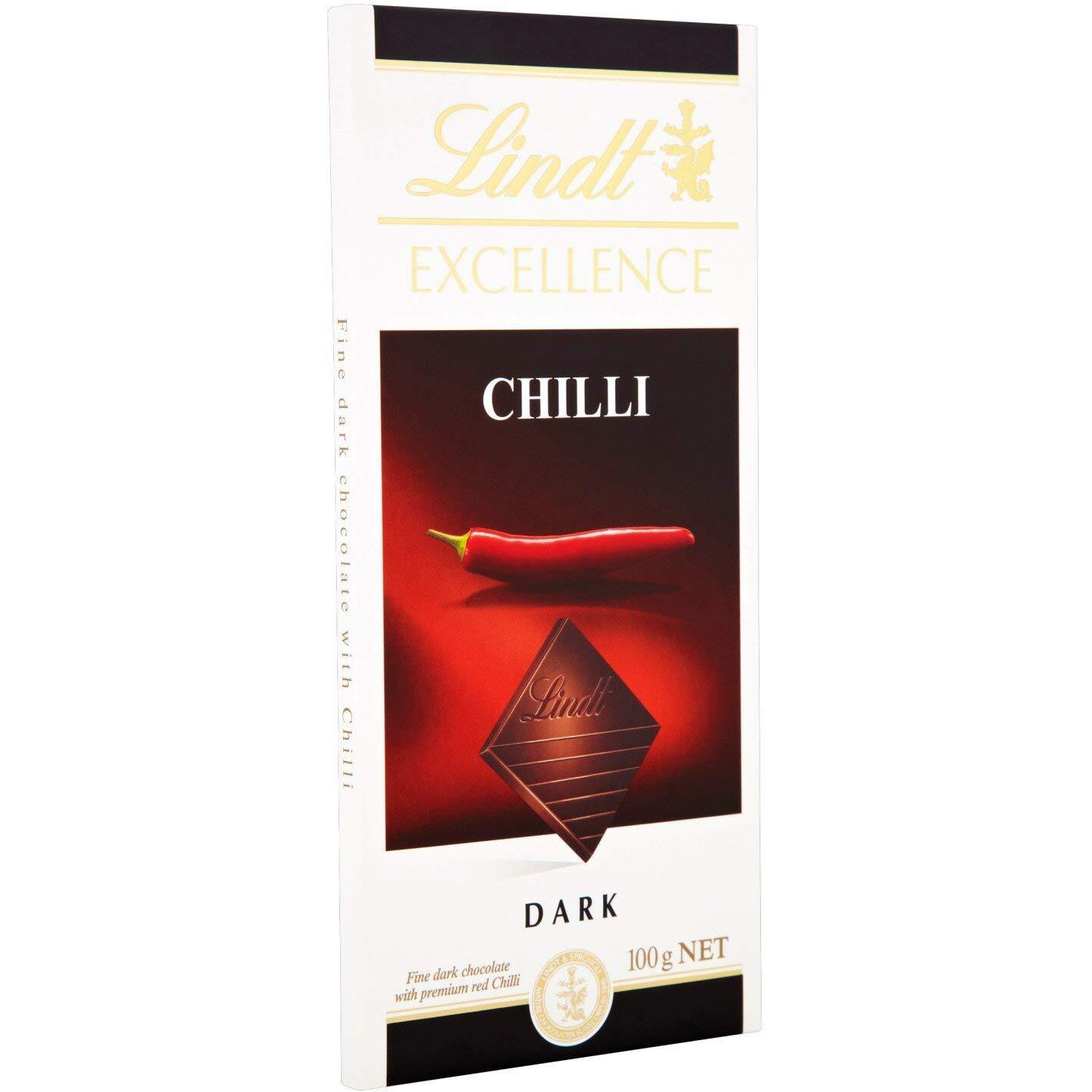 Lindt Excellence Chilli Intense Chocolate 100 gms (Pack of 2)