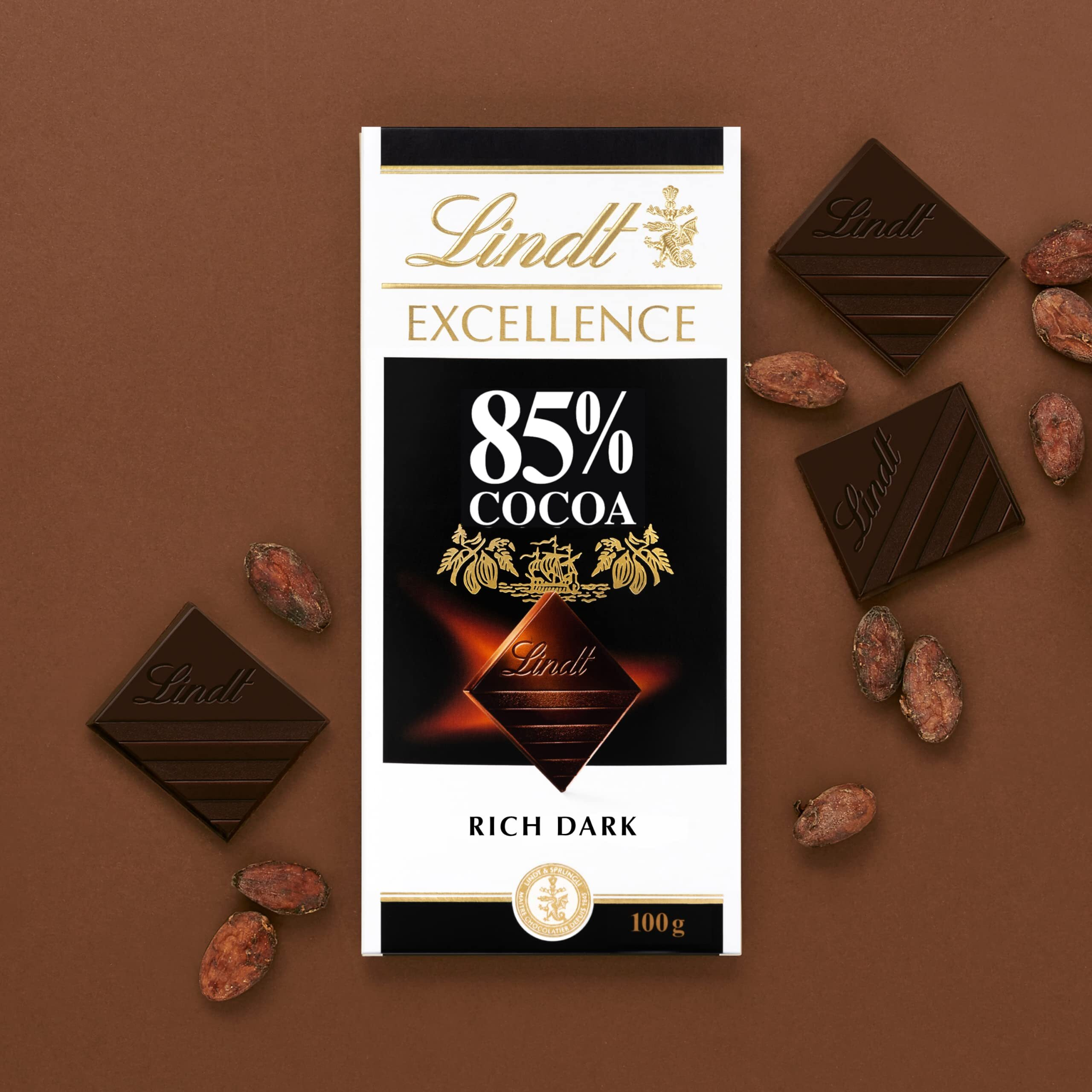 Lindt Excellence 85% Cocoa Extra Fine Dark Chocolate 100 Grams