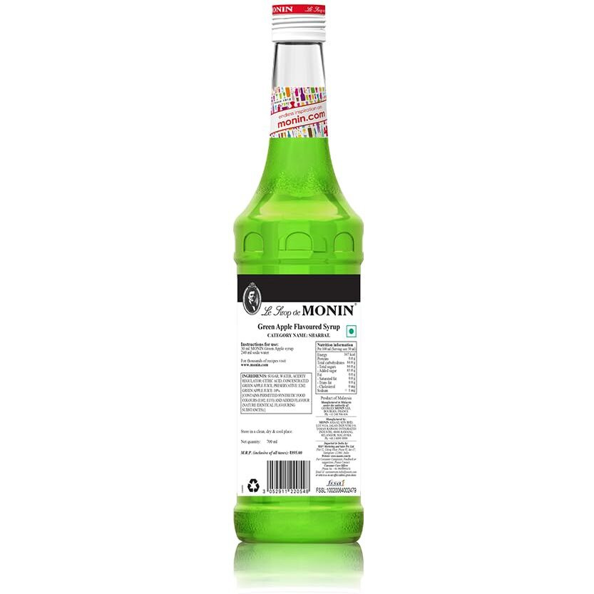 Monin Green Apple Syrup, 700ml