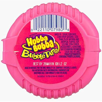 Hubba Bubba Bubble Tape Mega Long Fancy Fruit, 56 g