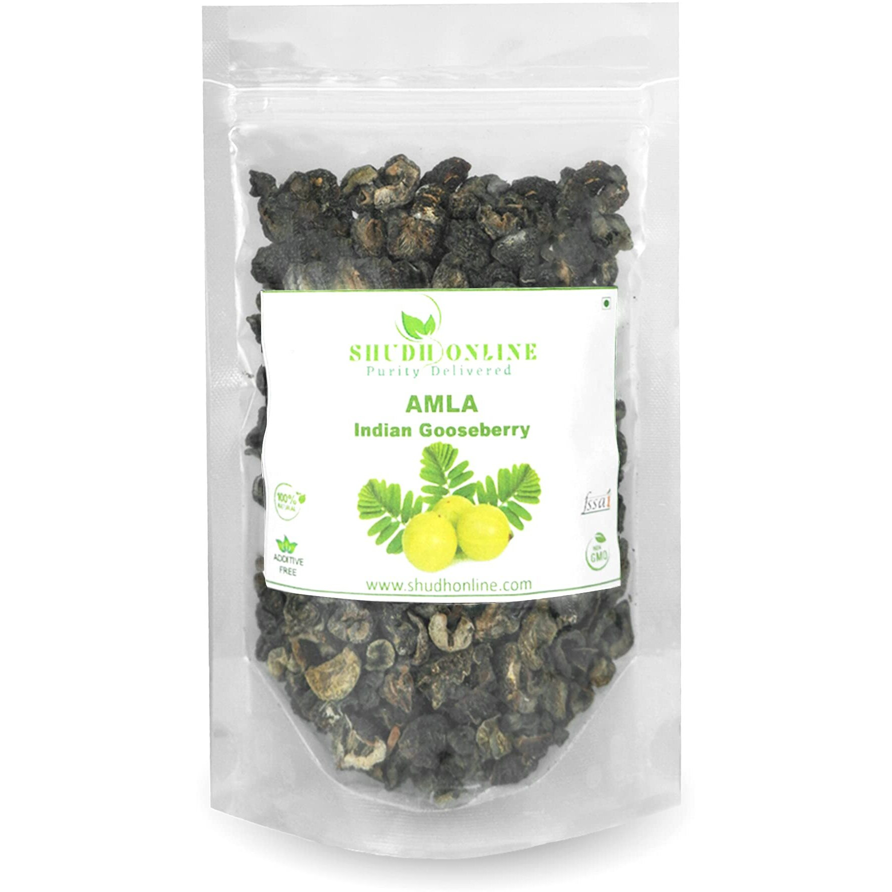 Shudh Online Dry Amla for Eating, Dried Amla for Hair (50 grams) (Saboot, No salt) Amla Candy Without Sugar, Gooseberry Fruit Pieces, Pachan Amla Pachak, Amala, Awala, Sukha Awla, Aawla, Aavla Amloki