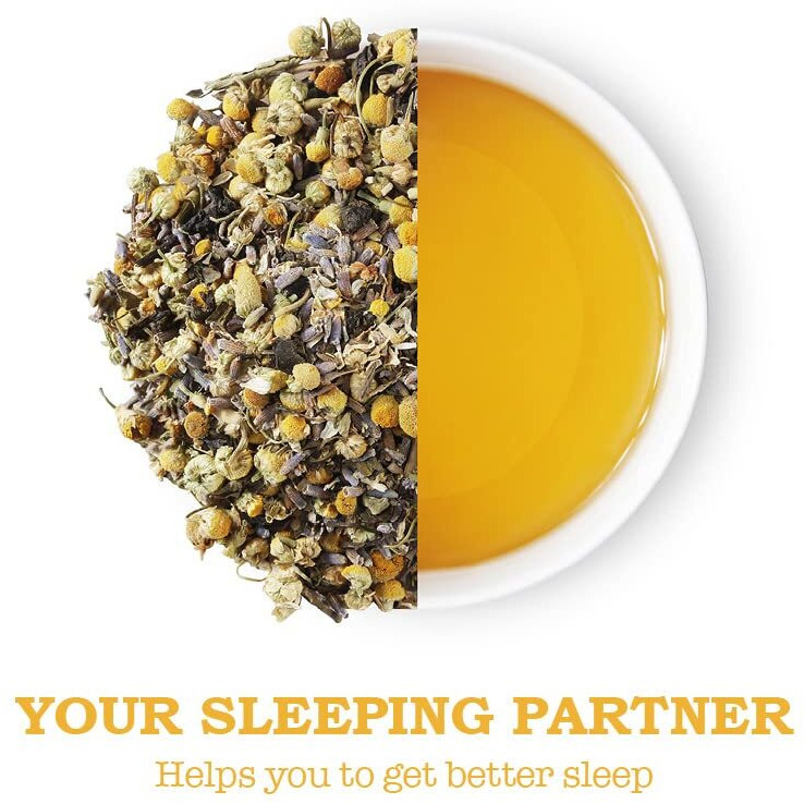 IORGANIC Chamomile Lavender Tea | Flowers Dried Perfect Organic Herbal Immunity Booster Tea | Caffeine Free With Blend Of Stevia And Green Tea - (35 Gram)