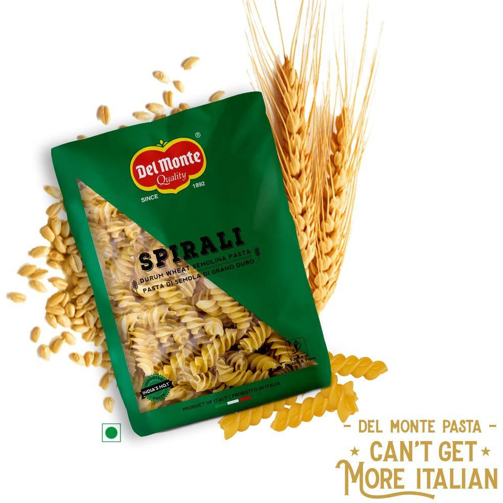 Del Monte Spirali Pasta (Imported from Italy), 100% Durum Wheat Semolina, 500 grams