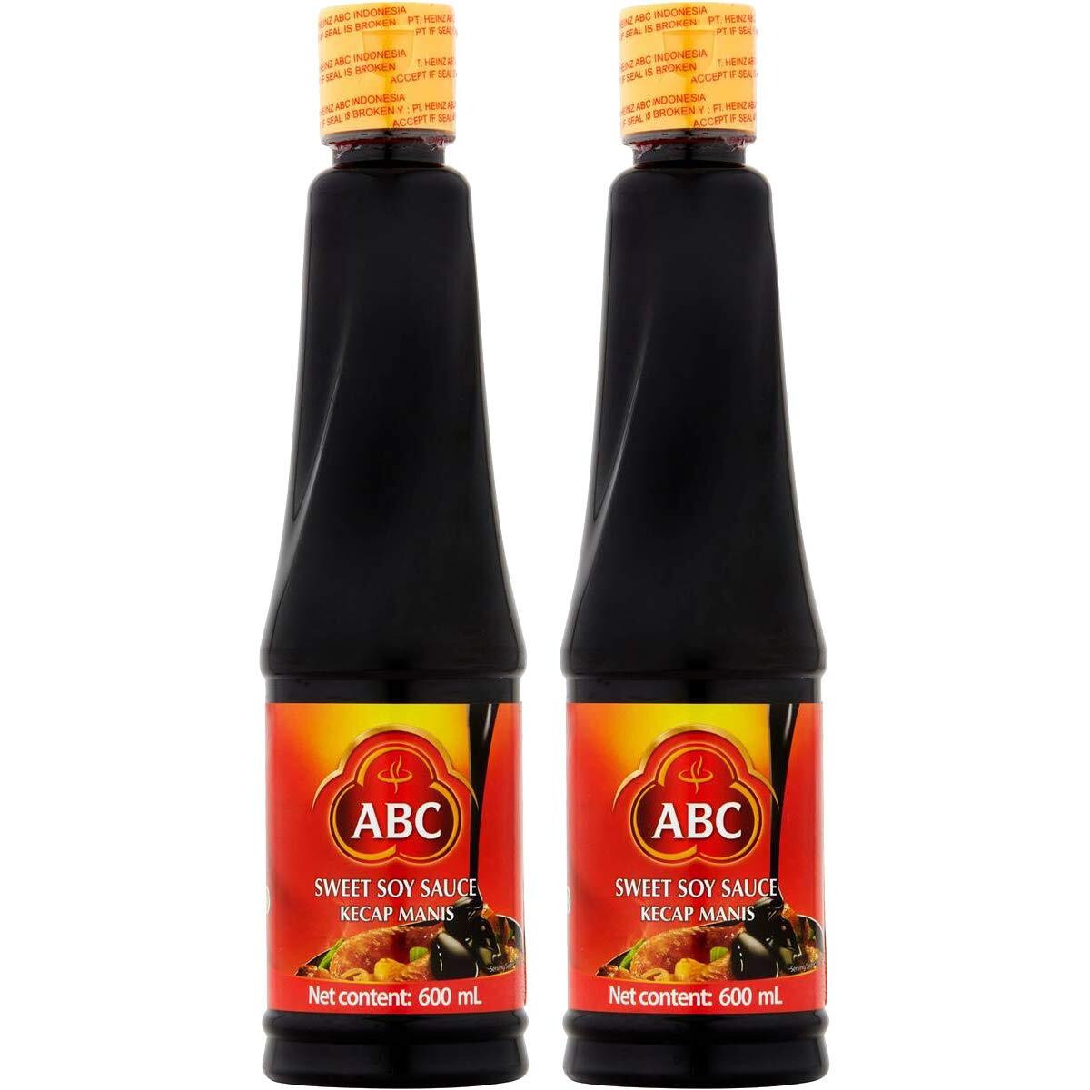 ABC Sweet Soy Sauce, Kecap Manis, 2 x 600 ml
