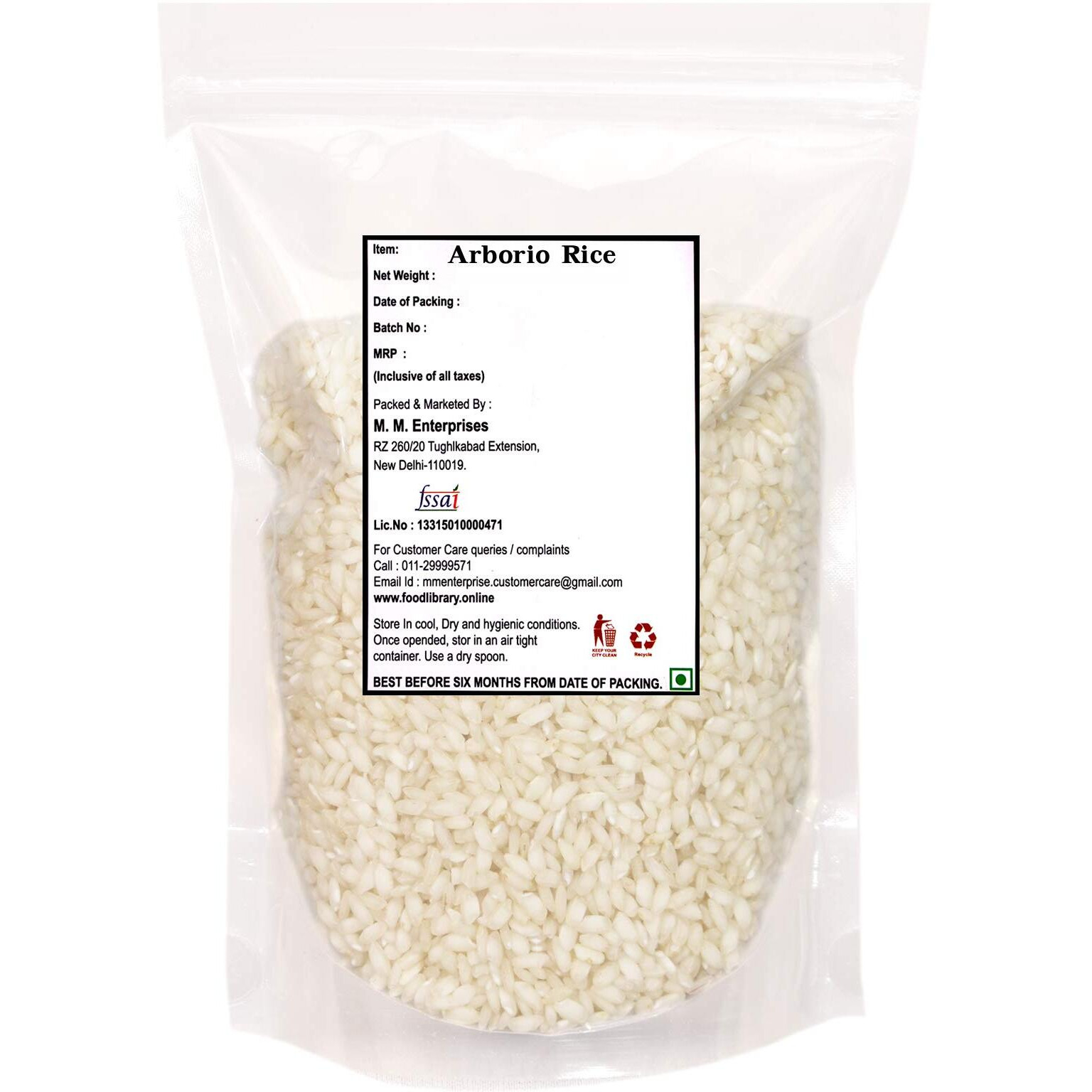 FOOD LIBRARY THE MAGIC OF NATURE Italian Arborio Rice, 800 Gram