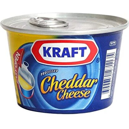 Kraft Processed Cheddar Cheese Tin, 100 g (Pack of 2)