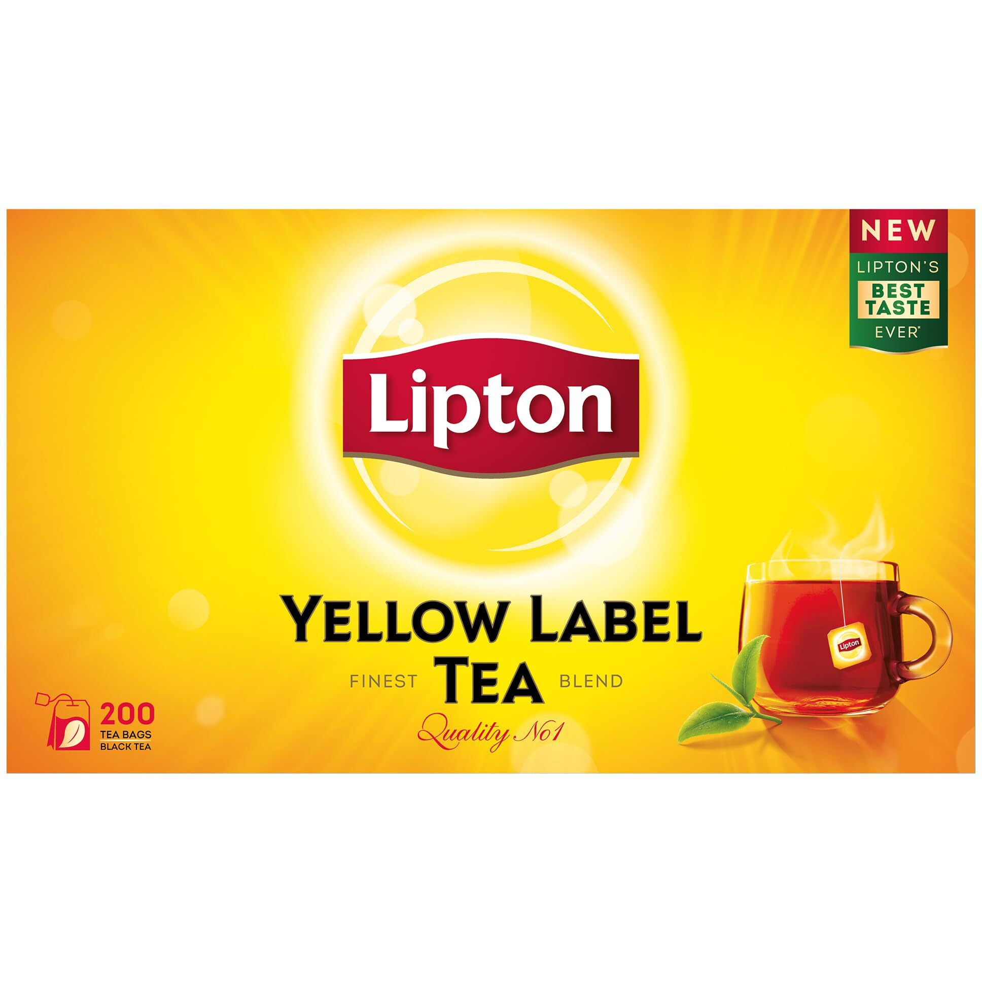 Lipton Yellow Label Black Tea 200 Tea Bags (Uae), 400G, 0.4 kilograms