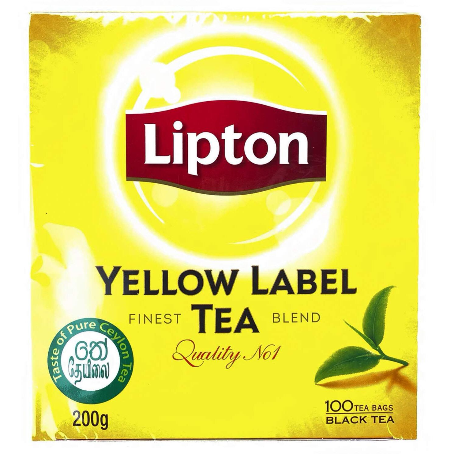 Lipton Label Rich, Natural Taste Yellow Tea, 100 Tea Bags, 200 Grams
