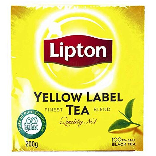 Lipton Label Rich, Natural Taste Yellow Tea, 100 Tea Bags, 200 Grams