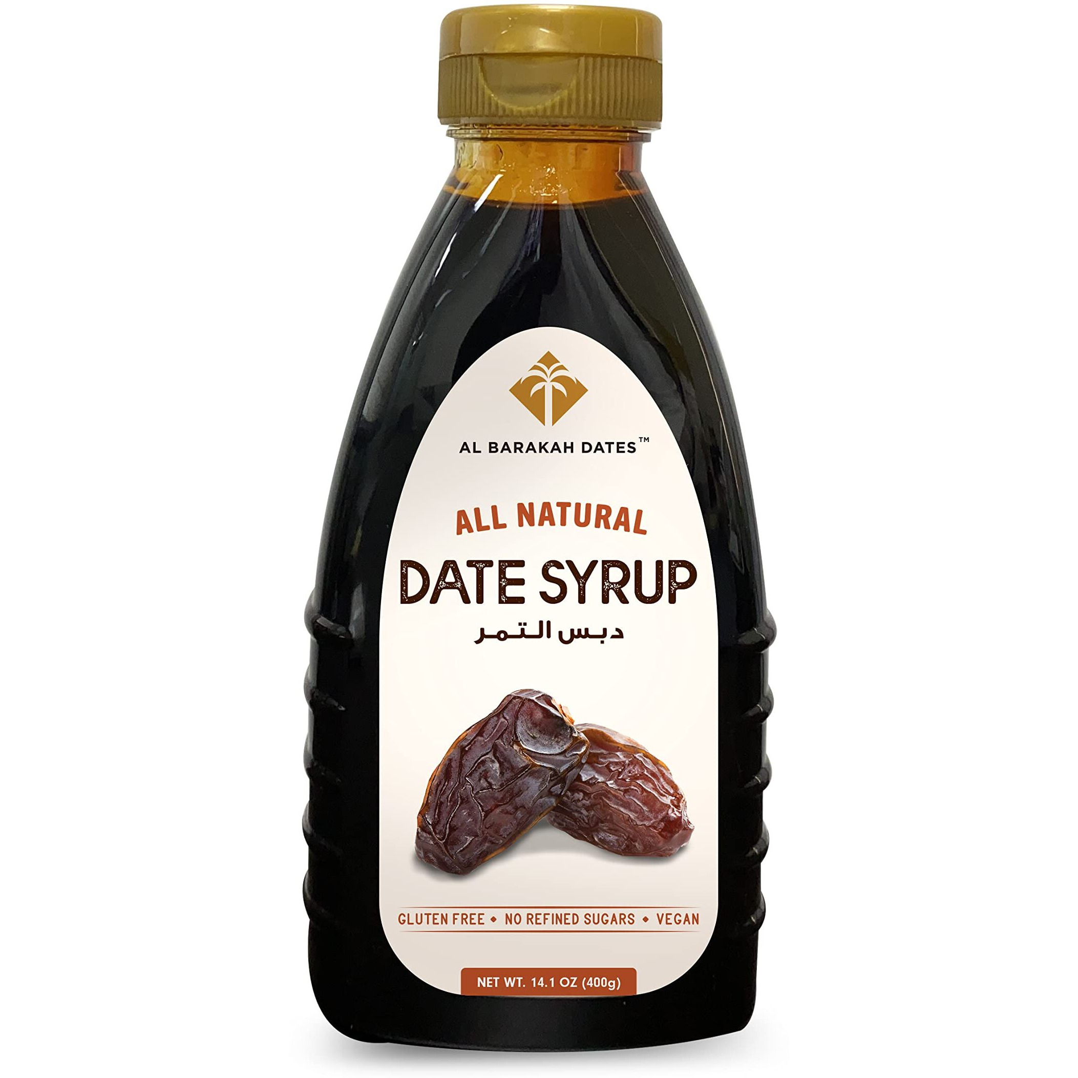 Al Barakah Arabian Date Syrup 400g | All Natural | No Added Sugar | No Preservatives | Vegan | Plant-Based | Non-GMO | Khajur | Khajoor | Healthy Sweetener | Natural Sweetness | Nutrient-Rich | Organic