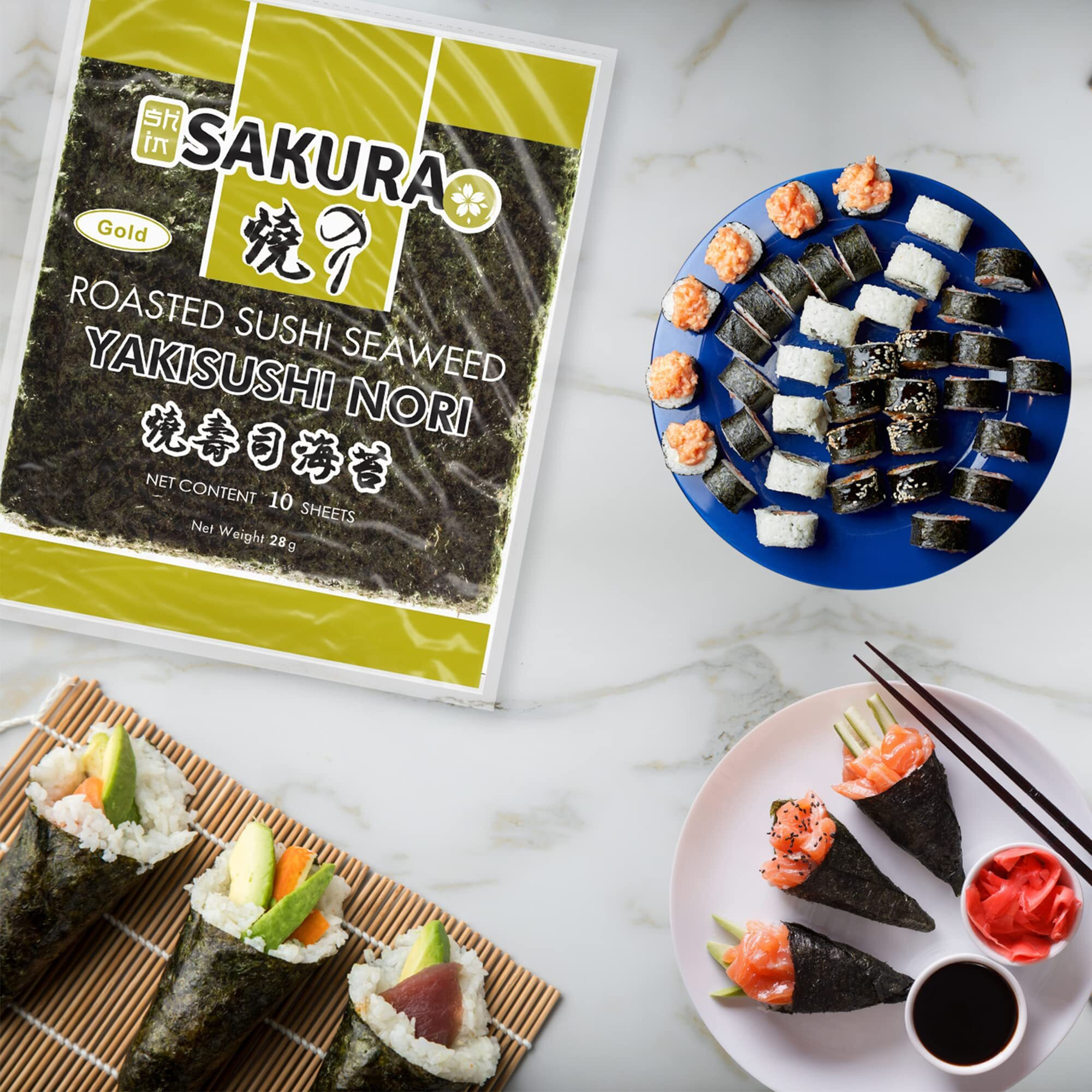 Sakura Sushi Nori Sheet Roasted Sushi Seaweed 28Gms.