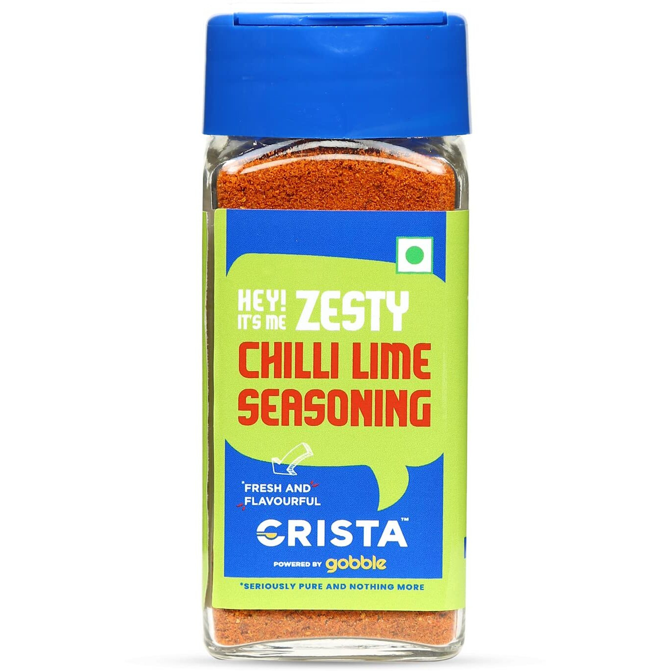 CRISTA Zesty Chilli Lime Seasoning Powder Chilly & Lemon Spice Blend Trans Fat Free Vegan Zero Added Colours,Fillers,Additives & Preservatives 50 Gms Each Pack Of 2