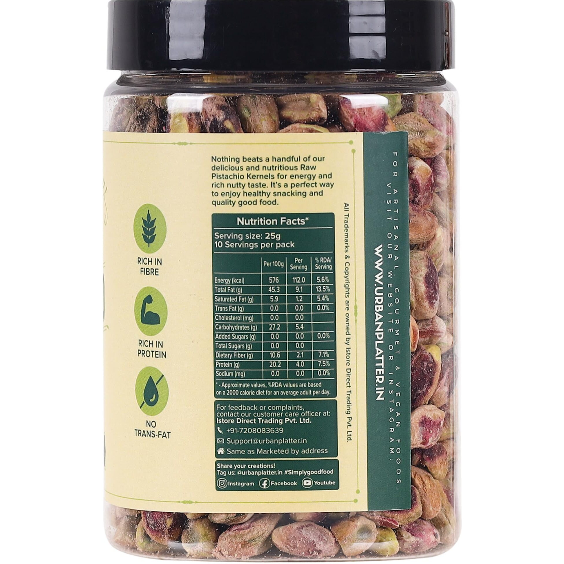 Urban Platter Pistachio (Pista) 200 Grams