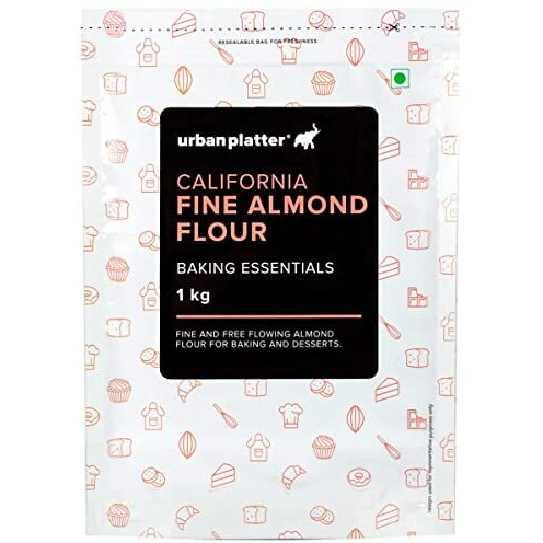 Urban Platter Fine California Almond Flour, 1Kg [Keto-Friendly, Naturally Protein-Rich, Blanched Almond Fine Powder]