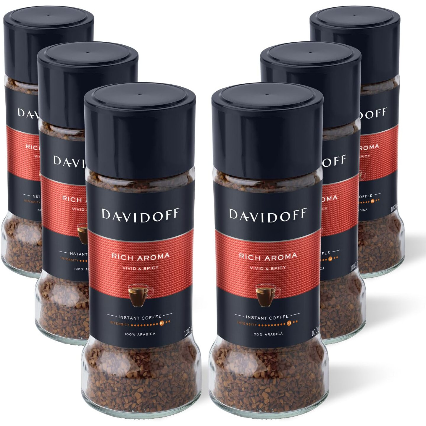 Davidoff Rich Aroma Coffee Bottle, 6 X 100 Gram - Liquid