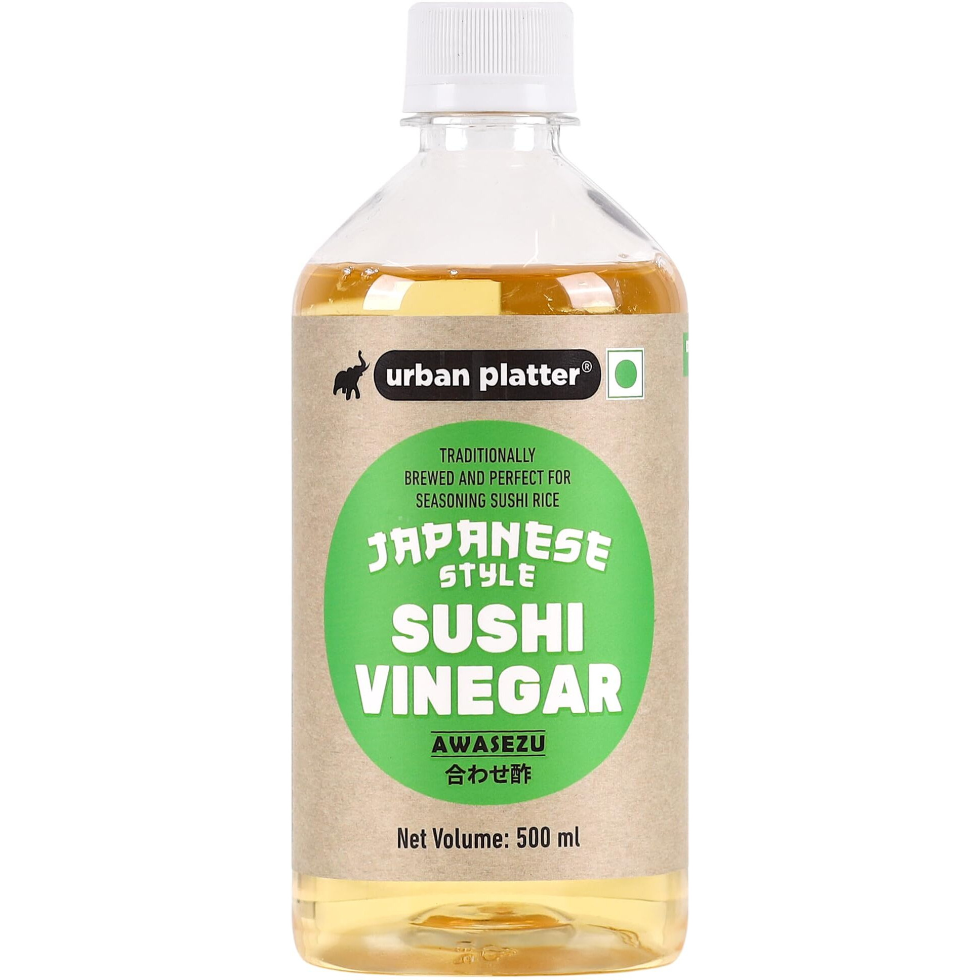 Urban Platter Japanese Rice Vinegar (Awasezu), 500ml [All Natural Vinegar Traditionally Made and Seasoned] - Perfect for Seasoning Sushi Rice