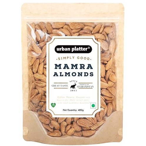 Urban Platter Bold Mamra Almonds, 400g