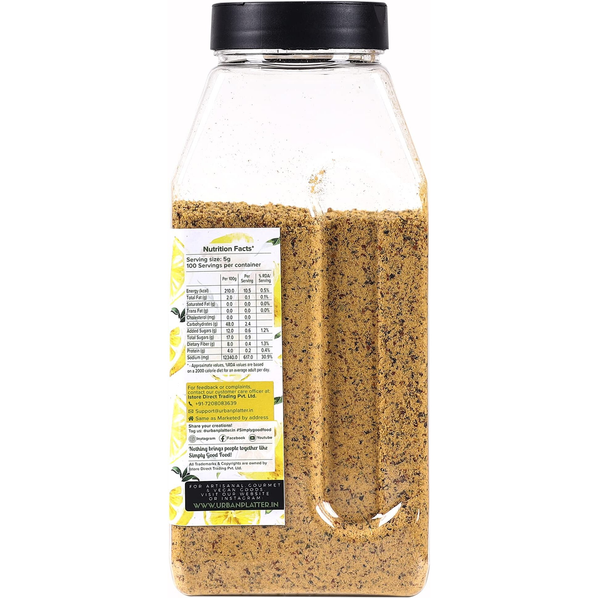 Urban Platter Zesty & Lively Lemon Pepper Seasoning Mix, 150g
