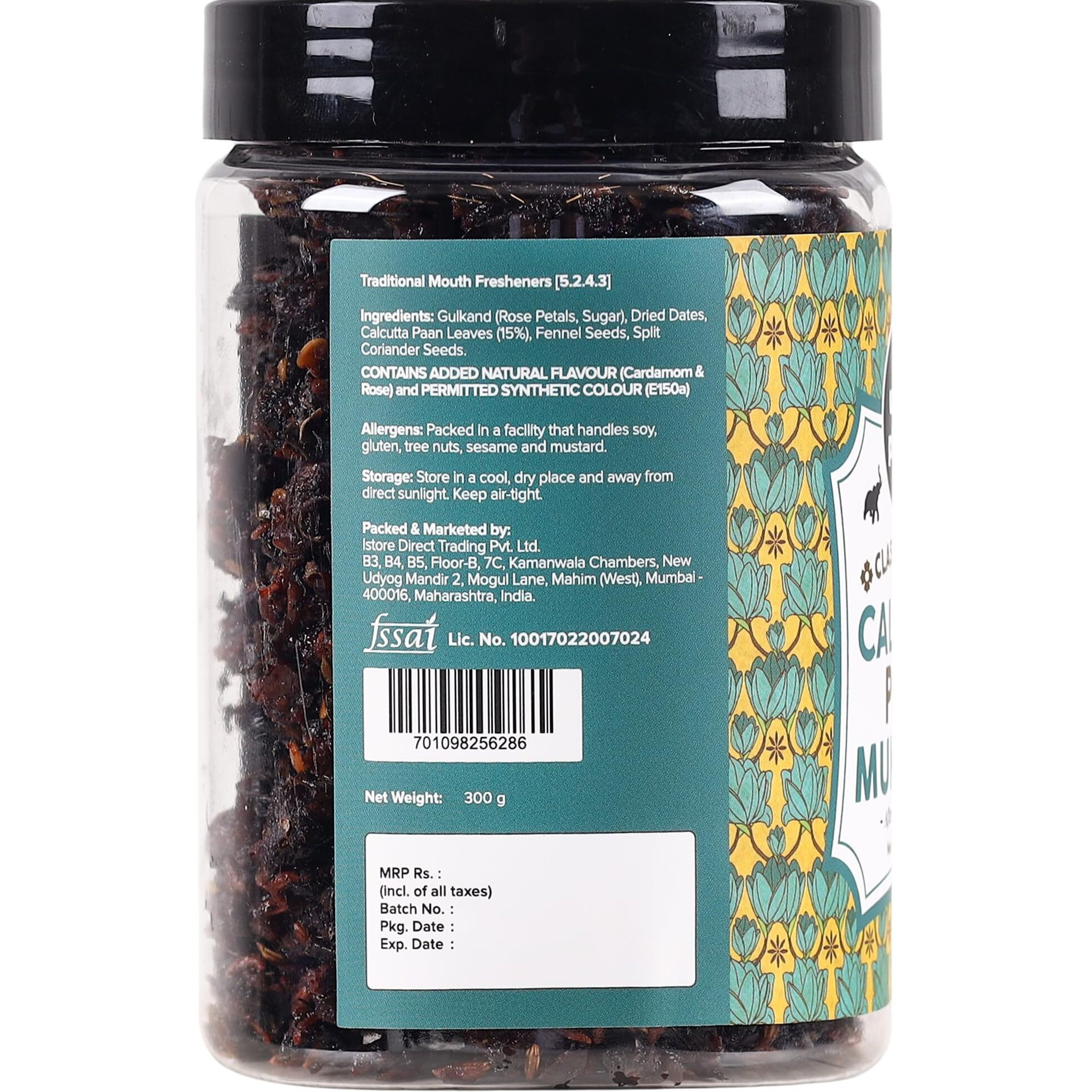 Urban Platter Calcutta Mukhwas, 300g [Mouth Freshener, After Meal Digestive, Without Supari/Areca Nut]