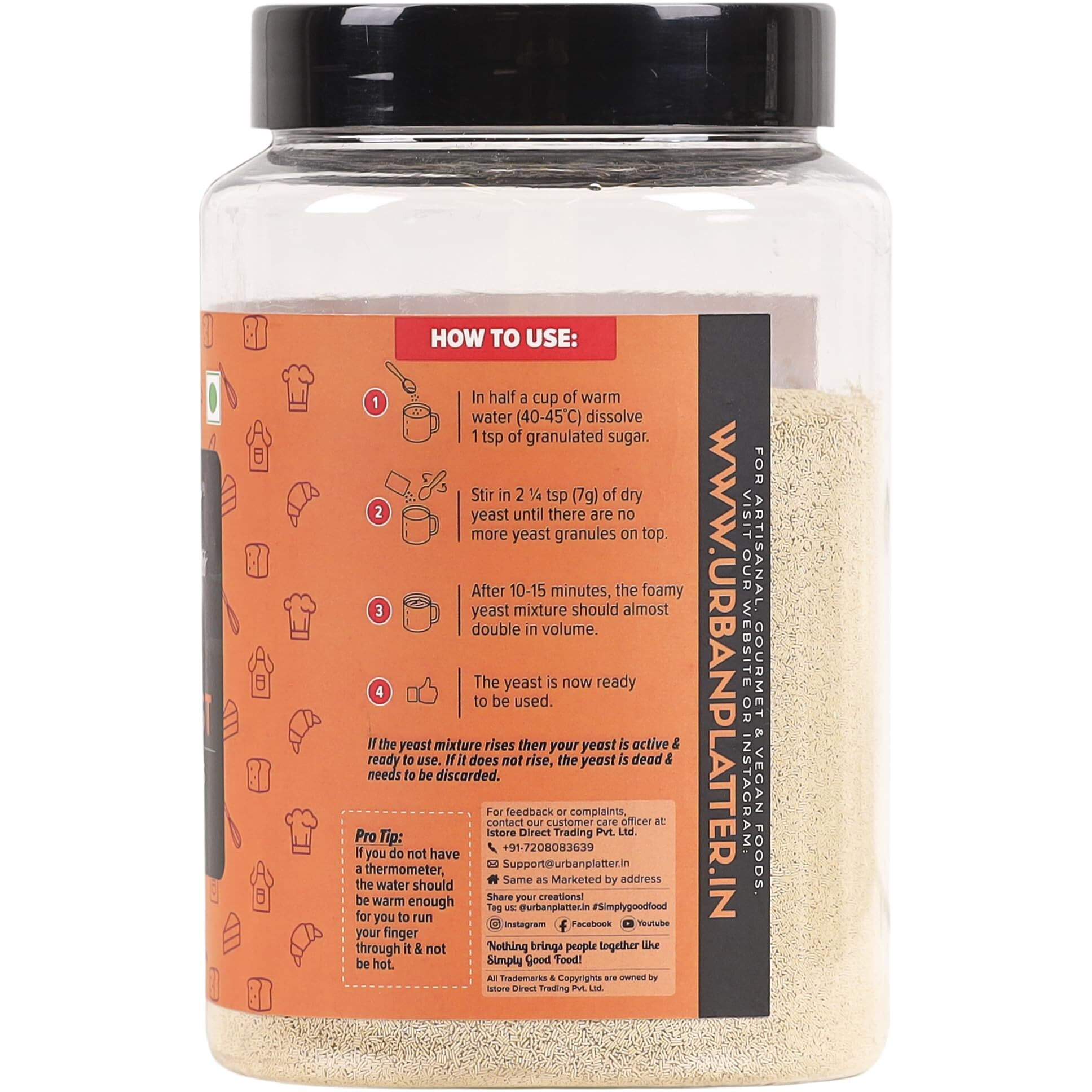Urban Platter Bakers Active Dry Yeast, 500g