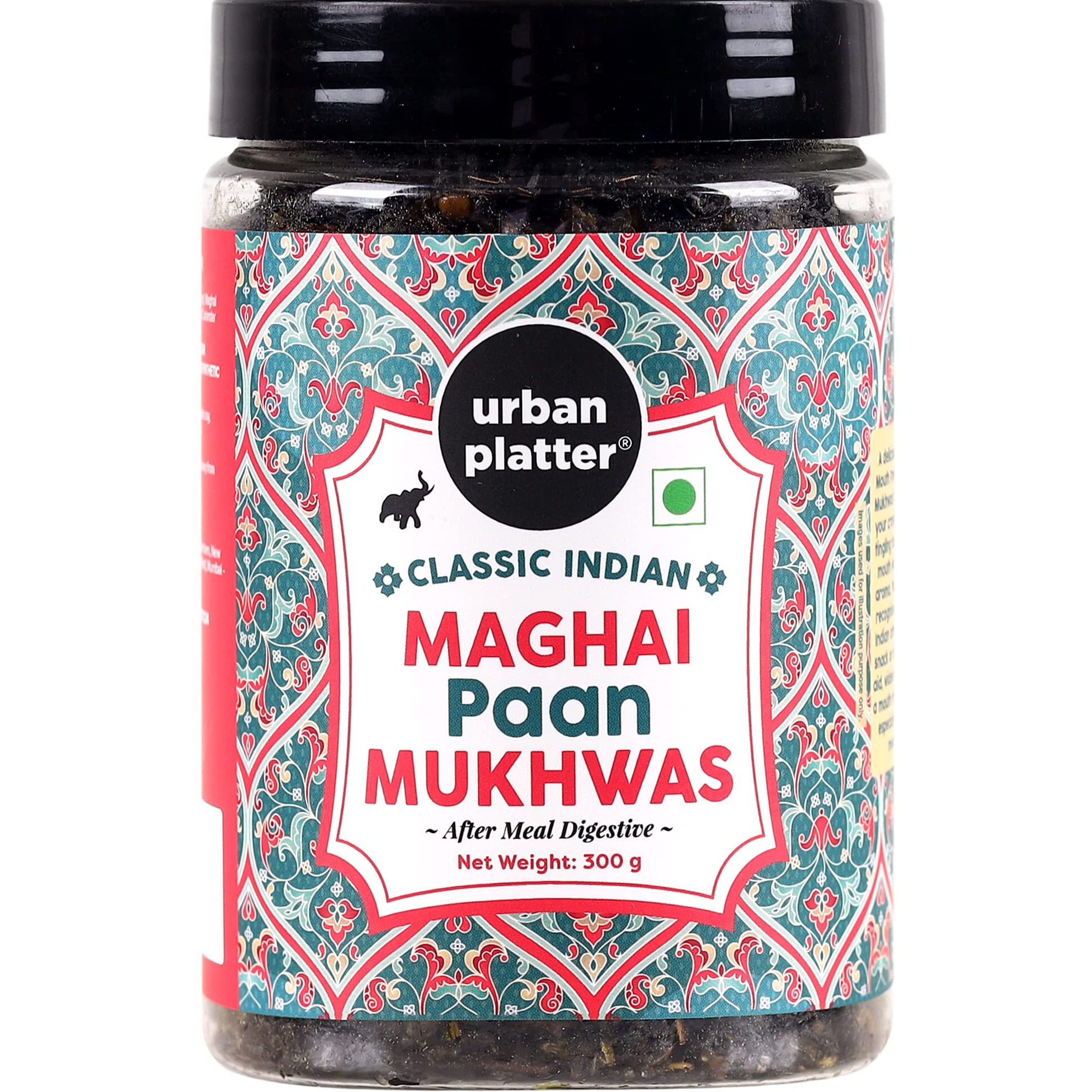 Urban Platter Maghai Mukhwas,300g [Mouth Freshener, After Meal Digestive, Without Supar/Areca Nut]