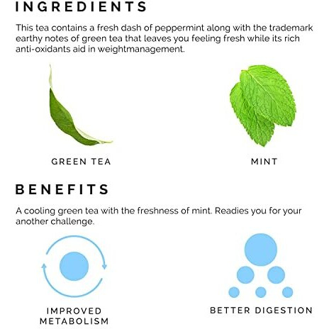Teabox Organic Peppermint Herbal Tea Loose Leaves 100 Grams | Mint Green Tea For Feeling Refreshed | Made with 100% Whole Leaf & Natural Flavors, Brew Hot or Cold