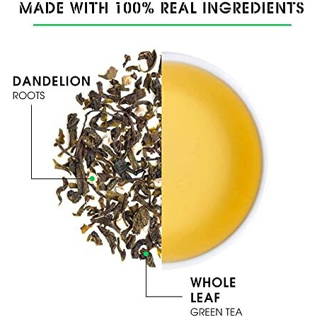 Teabox Premium Organic Green Tea With Dandelion Roots | 100% Whole Leaf Green Tea From The Himalayas | USDA ORGANIC | 100 Grams