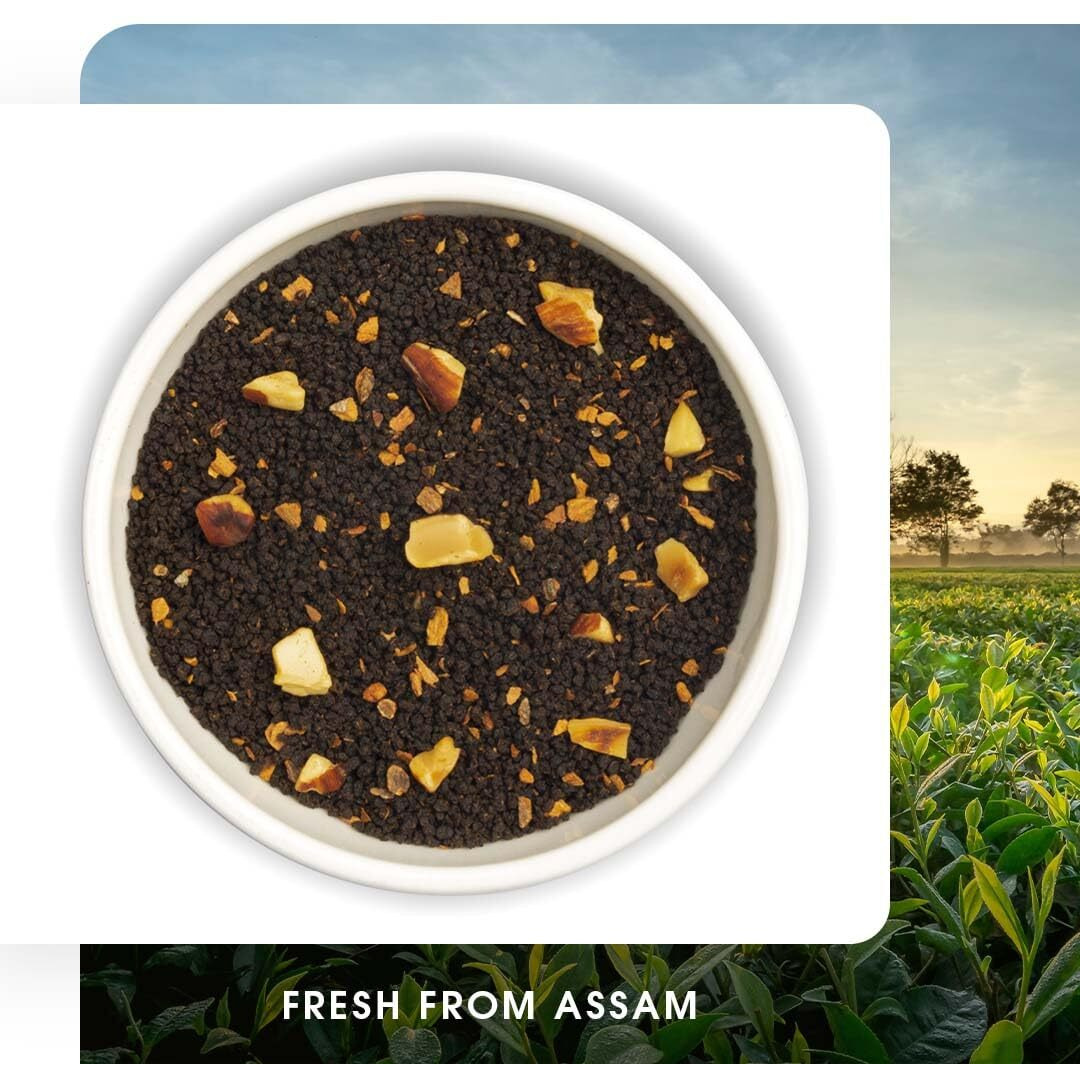 Teabox Jaipur Masala Chai 250 Grams | Inspired by the opulent palaces of Jaipur, a chai blend made with real spices | Blended With Cinnamon,Almond & Natural Orange..