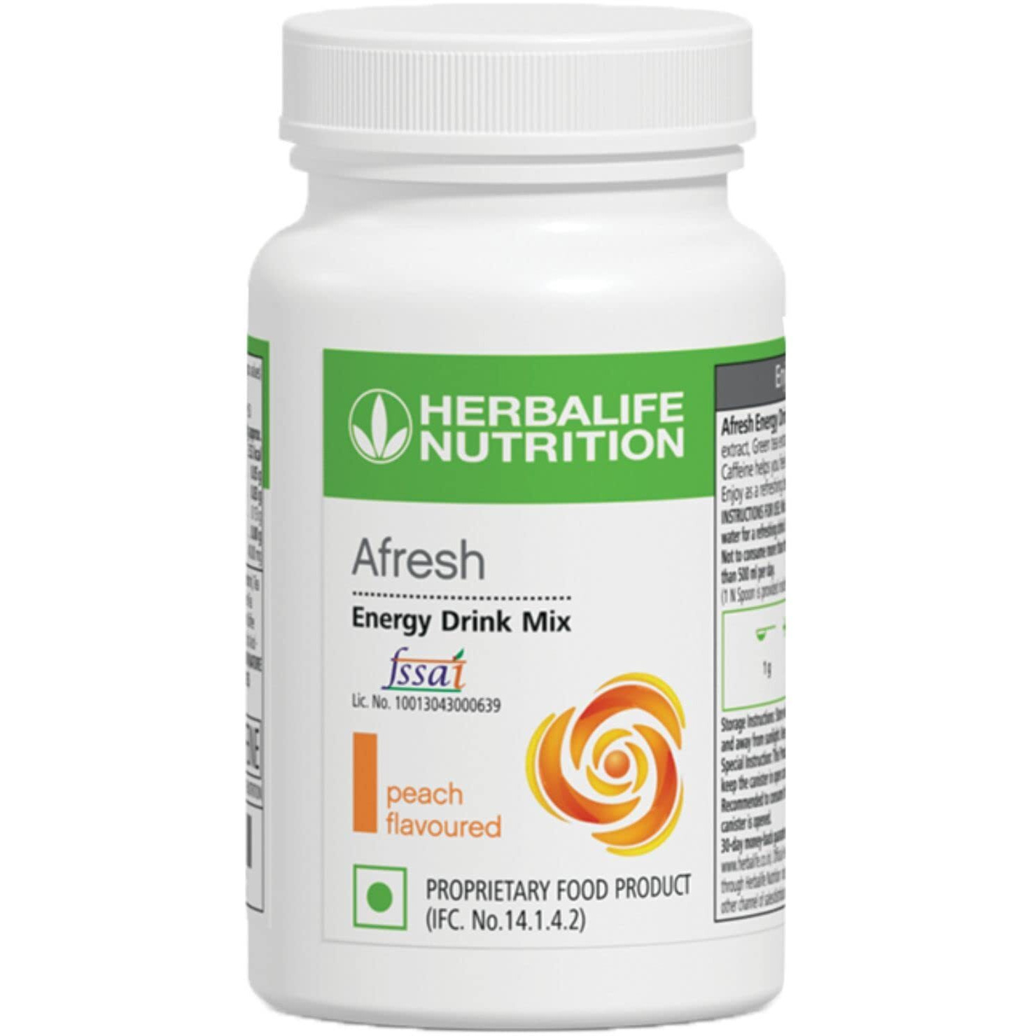 Herbalife Afresh Energy Drink Mix - 50 g (Peach)