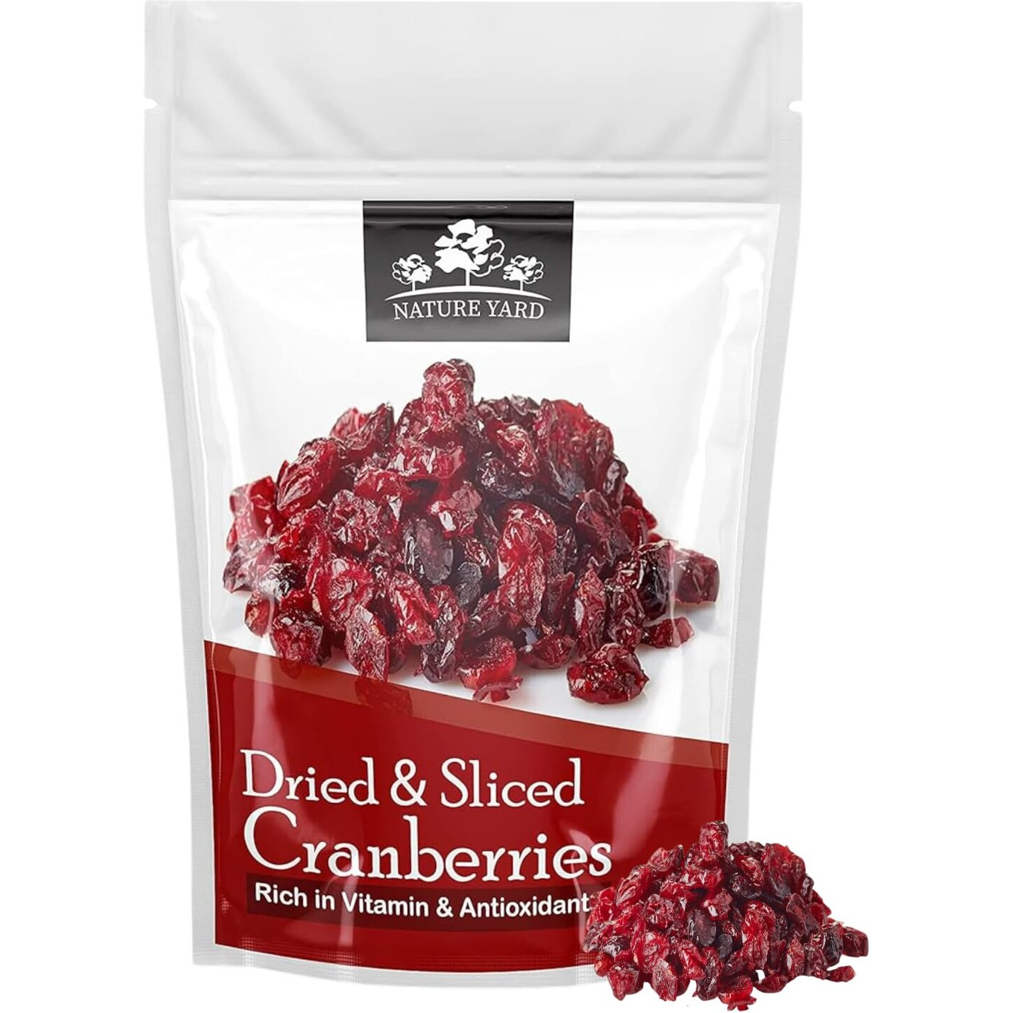 NATURE YARD Dried & Slices Cranberry - 1Kg, Pack of 1