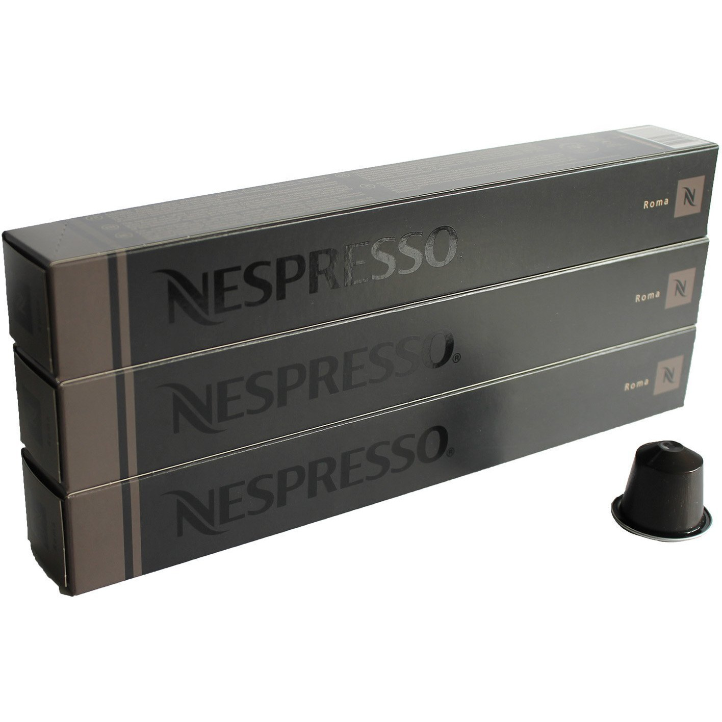 Nespresso Roma Coffee Capsules (30 Pods) - 3 Sticks