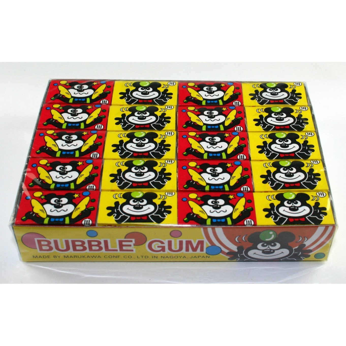 Marukawa Tattoo Fusen Strawberry Flavored Bubble Gums 5 Boxes (60 Pieces) - 8.89 Oz