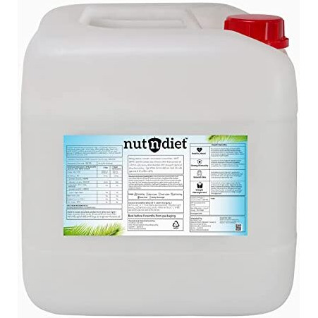 nutndiet Premium Edible Coconut Oil For Cooking, CAN 15 Litre