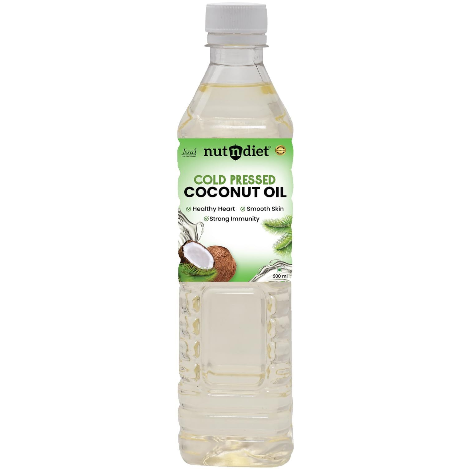 nutndiet Cold Pressed Coconut Oil 500ml PET Bottle