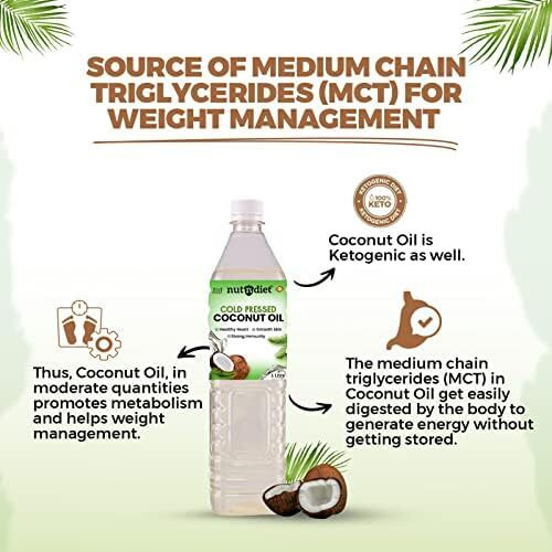 nutndiet Cold Pressed Coconut Oil 500ml PET Bottle