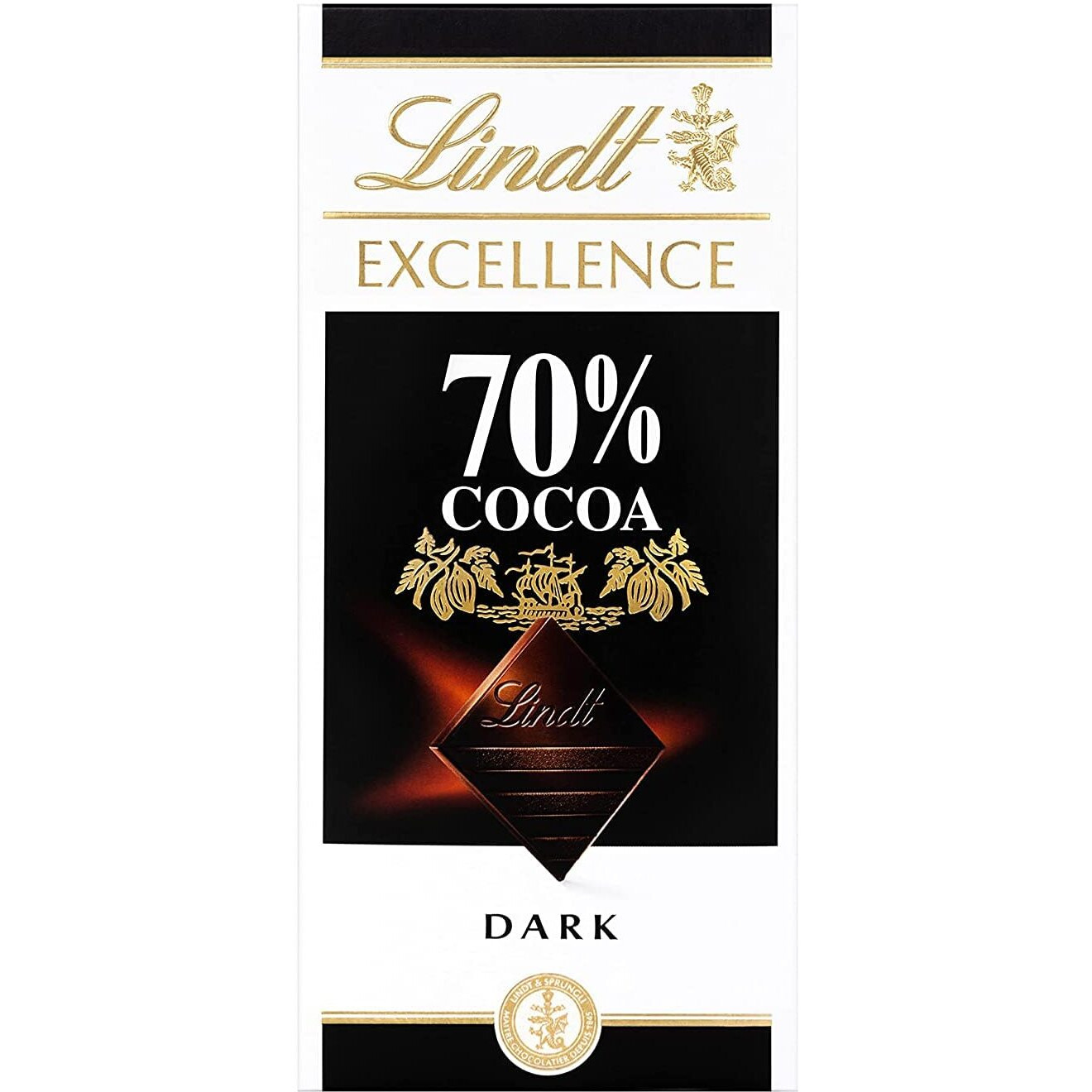 Lindt Excellence Dark Chocolate 70% 100Gram Pack Of 12