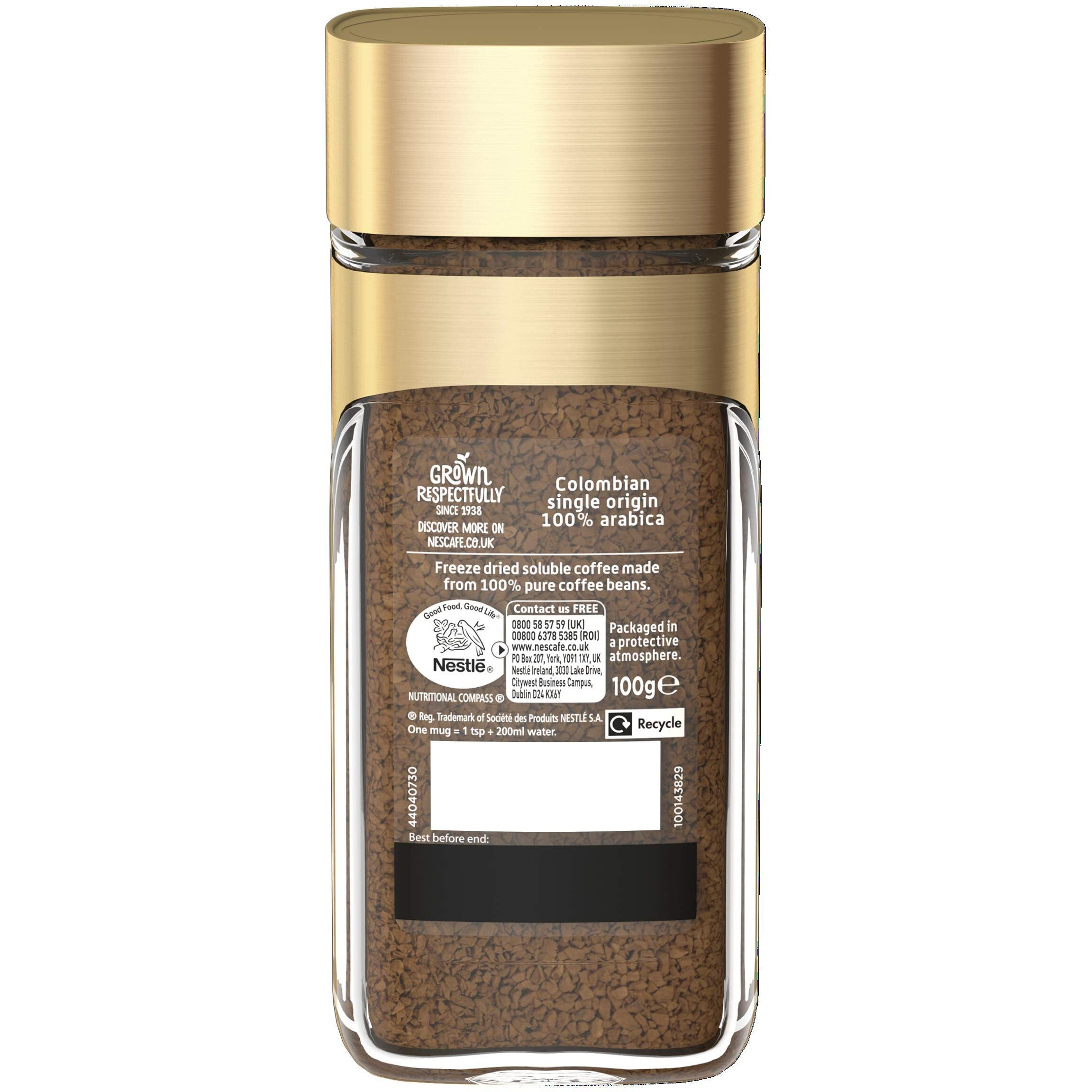 Nescafe Cap Colombia Ground Coffee, 3.53 Oz / 100 G - Jar