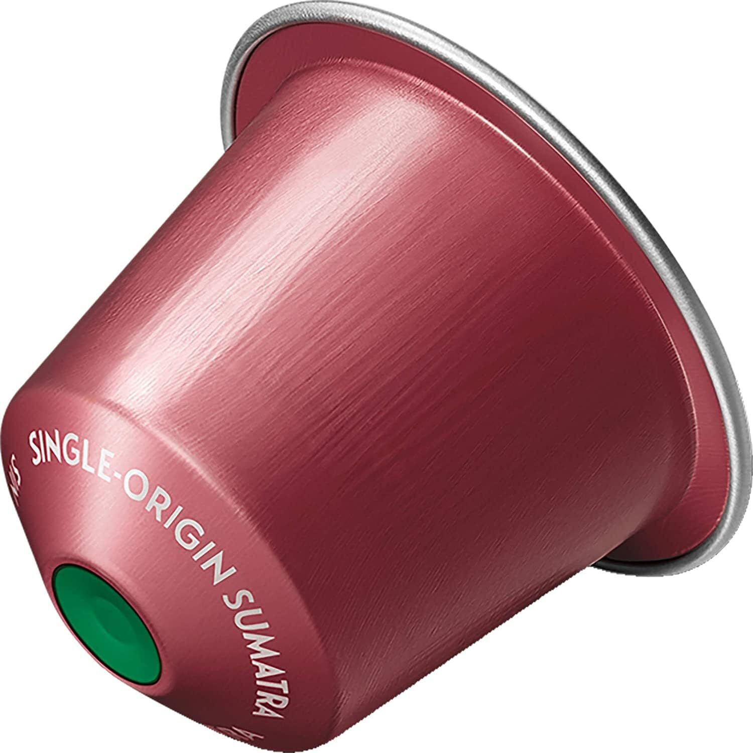 Starbucks Single Origin Sumatra Coffee Dark Roast Coffee Capsule by Nespresso Intensity 10, 55g