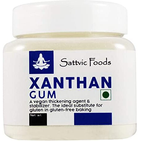Sattvic Foods Xanthan Gum (100 g) Gluten-Free Stabilizer, Emulsifier & Vegan Thickener | NON-GMO | Keto-Friendly | Essential in Gluten-Free Baking, Use in Gravies, Sauces, Salad Dressings