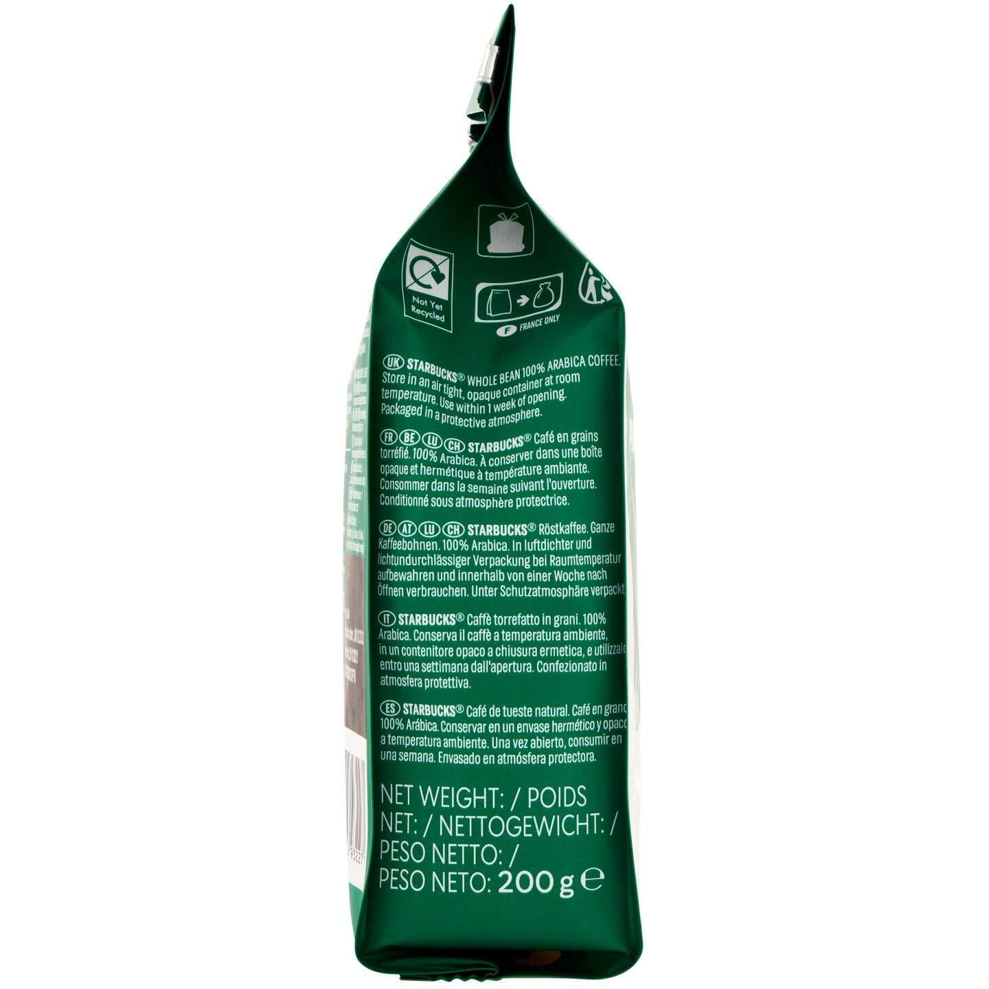 Starbucks Pike Place Medium Roast Whole Beans, 200g