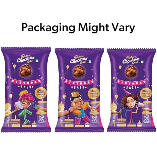 Cadbury Choclairs Gold Candy, 520 gram (100 Candies), chocolatecaramel