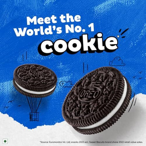 Oreo Cadbury Oreo Vanilla Flavour Crme Sandwich Biscuit, 918.75 G Mega Family Pack