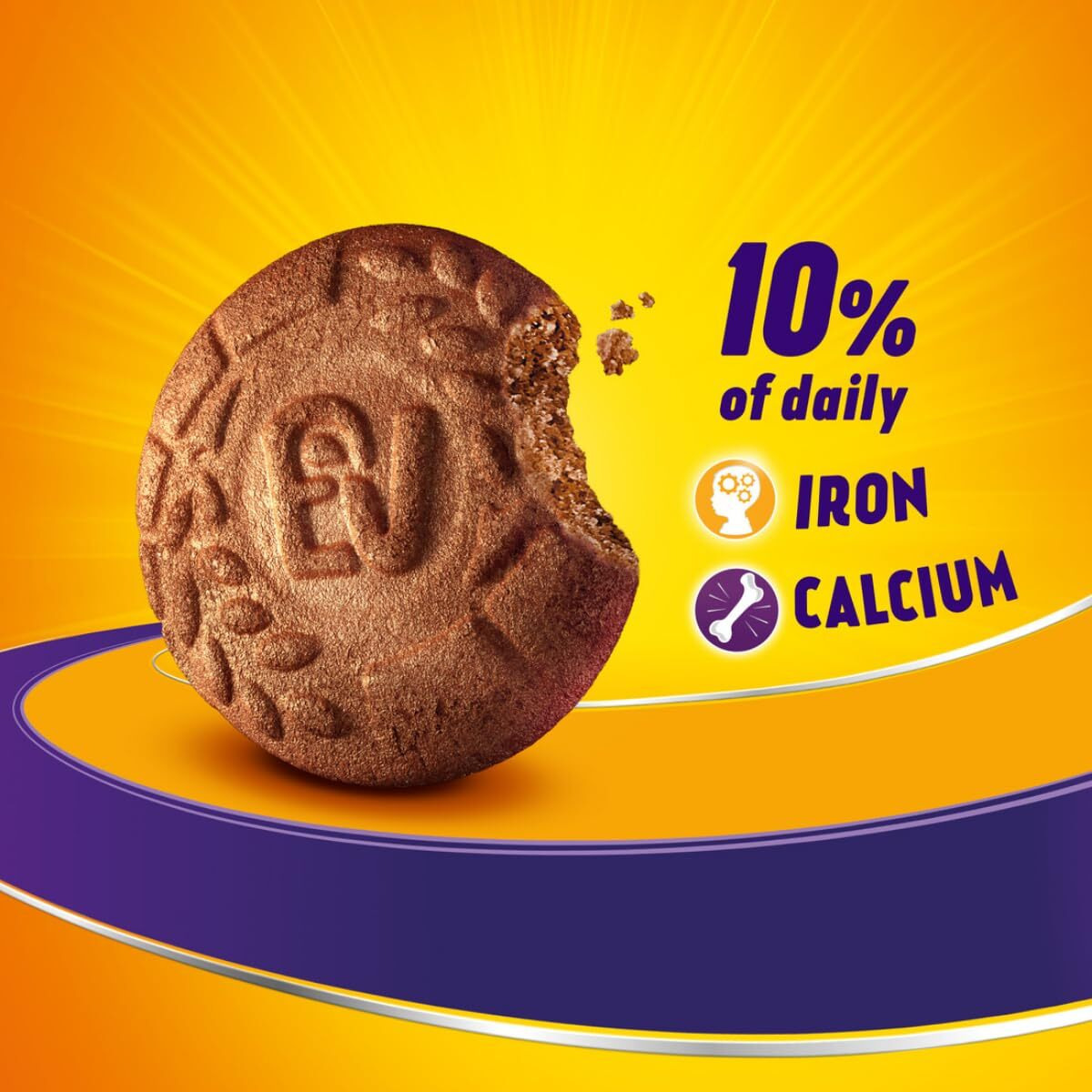 Cadbury Bournvita Biscuits New and Improved Chocolatey Cookies, 400 g
