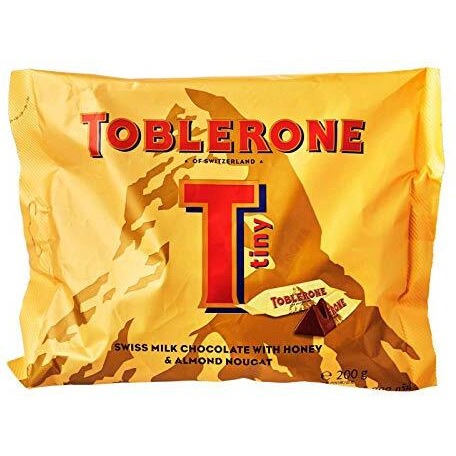 Toblerone Swiss Milk Chocolate with Honey & Almond Nougat 200 Grams