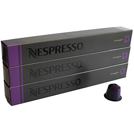 Nespresso 30 Pods Arpeggio Coffee Capsules (3 Sticks), Pack Of 1 - 0.705 Pounds