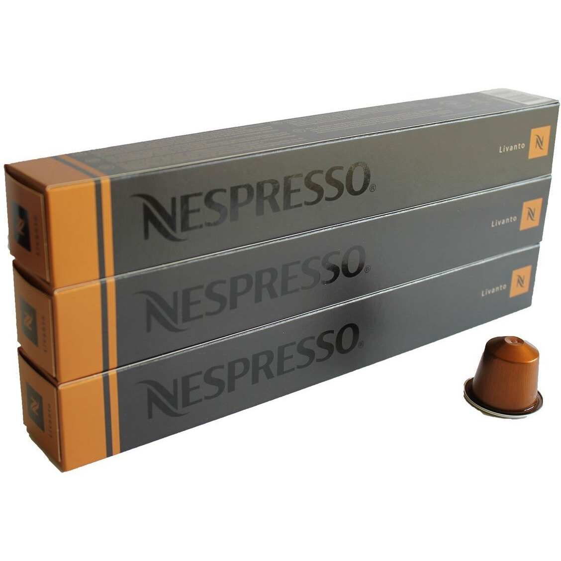30 Pods Livanto Nespresso Coffee Capsules (3 Sticks)